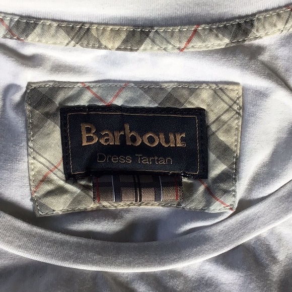 Barbour White Fitted T-Shirt with Owl Graphic 6 - Picture 6 of 8